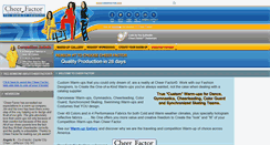 Desktop Screenshot of cheerfactor.com