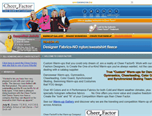 Tablet Screenshot of cheerfactor.com