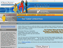 Tablet Screenshot of cheerfactor.biz